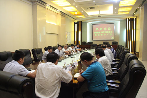 陜煤技術(shù)研究院黨政領(lǐng)導(dǎo)到建設(shè)集團(tuán)走訪座談