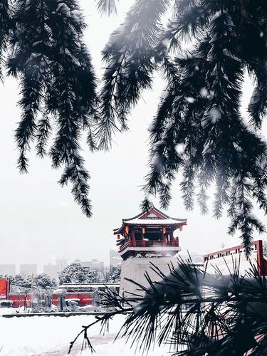 古城初雪，夢回大唐