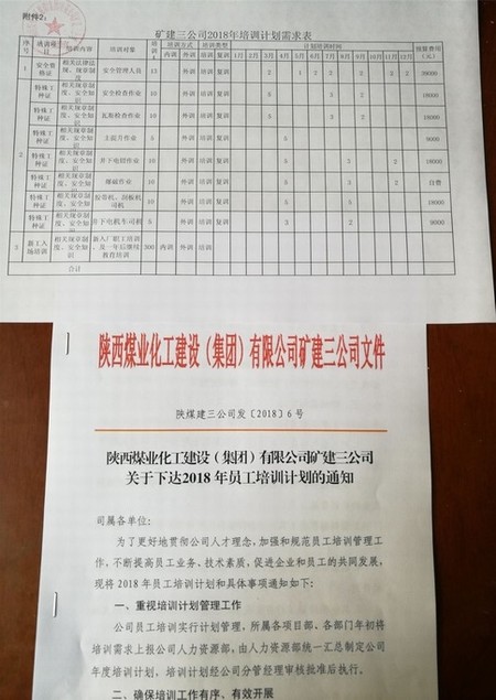 礦建三公司2018年培訓(xùn)工作有序開展