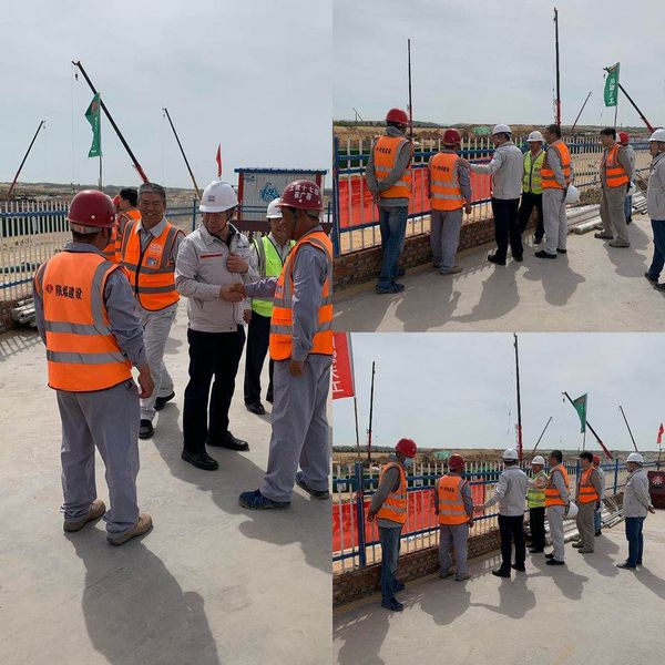 西北電力設(shè)計(jì)院有限公司董事長、黨委書記胡明深入陜煤建設(shè)天工公司施工現(xiàn)場慰問指導(dǎo)工作