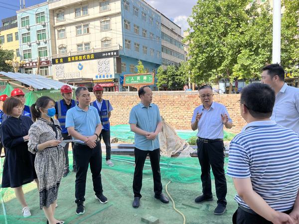 蒲城縣人大常委會副主任一行深入蒲城縣槐院里歷史文化街區(qū)項目進行視察