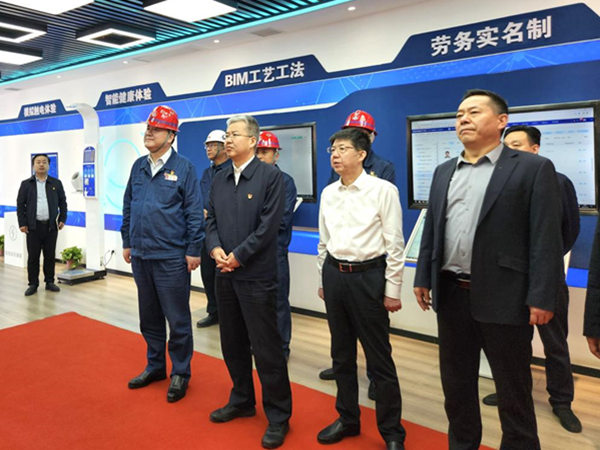 渭南市委副書記、市長陳曉勇視察龍鋼機械化綜合一次料場項目建設情況