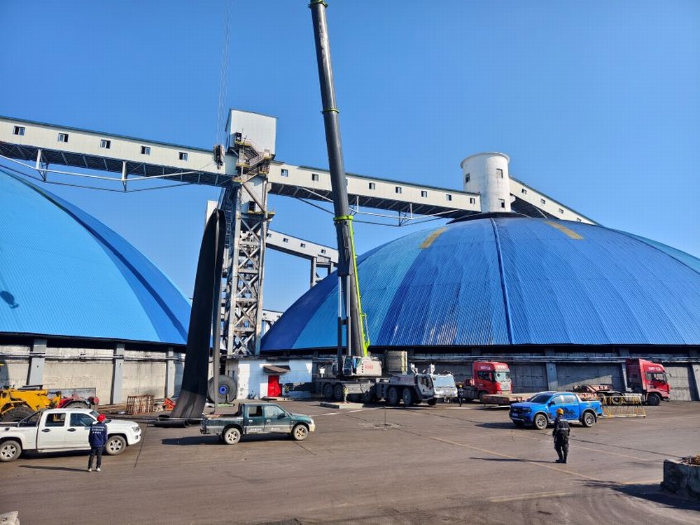 陜煤建設洗選煤運營公司第三項目部：風雨無阻保生產(chǎn)，103 膠帶機更換帶面工程紀實