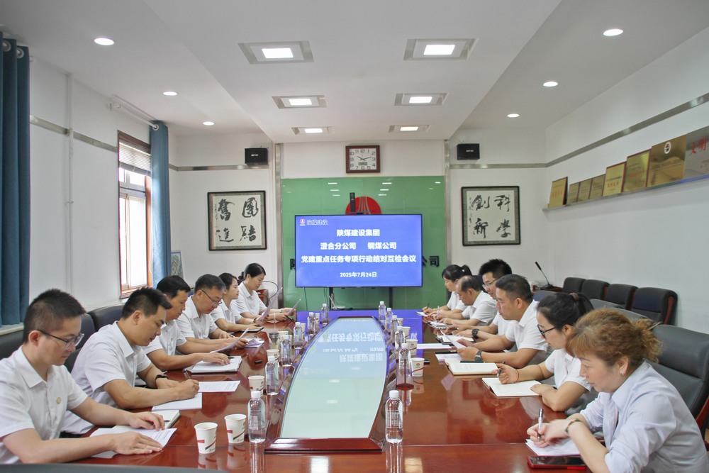 陜煤建設(shè)銅煤公司與澄合分公司：結(jié)對(duì)互檢共促黨群工作提質(zhì)增效