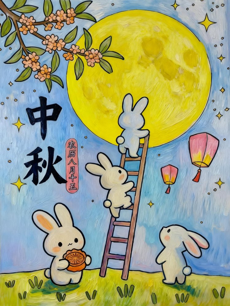喜迎團圓月，妙筆繪中秋
